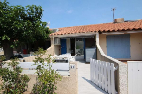 Maison de vacances rénovée avec sejour climatisé, résidence securisee MAS DE LA PLAGE, terrasse Sud, 4 couchages, PORTIRAGNES PLAGE LRMP24